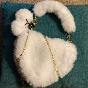Fluffy Heart Bag